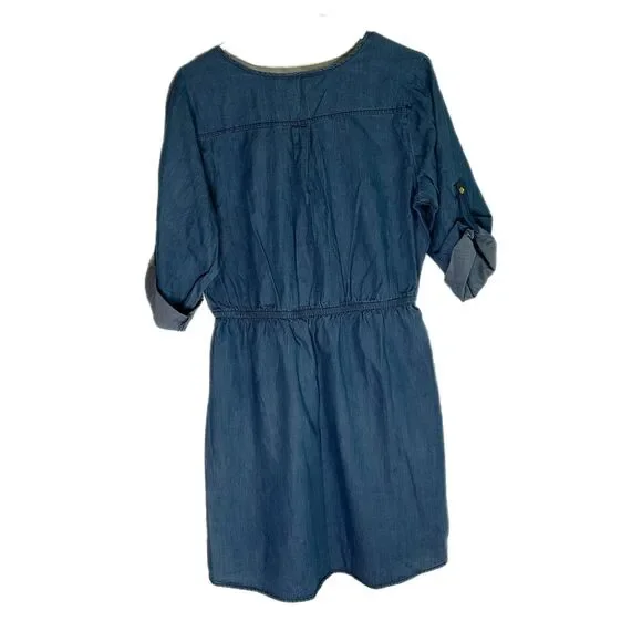 MPH Collection Blue Jean Mini Dress, Large - Picture 3 of 7